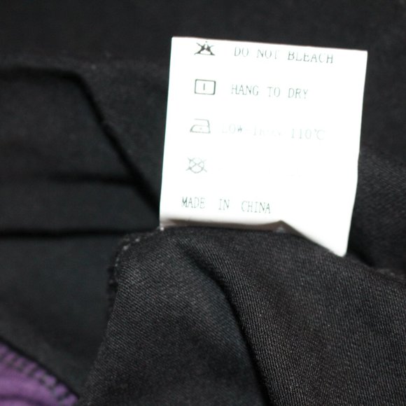 porple and black color block t shirt - Picture 7 of 7